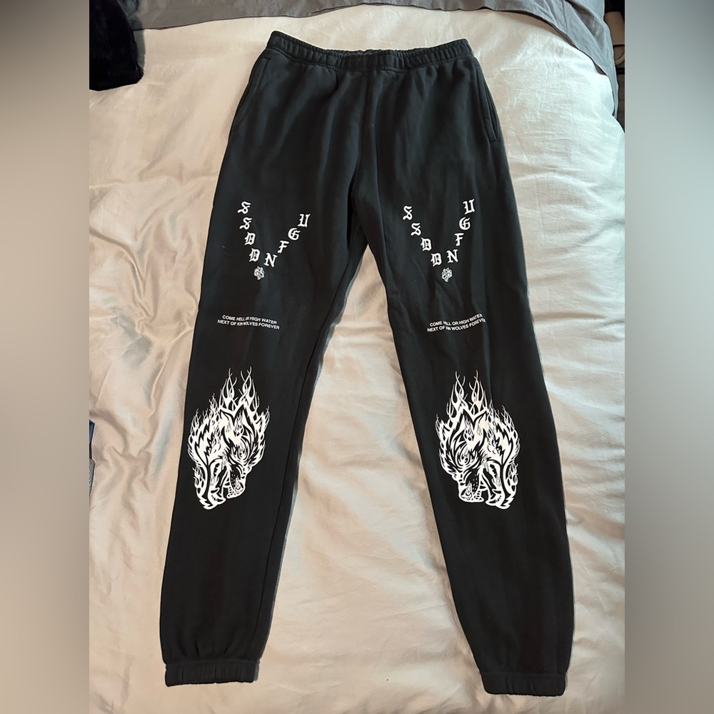 Mens Darc Sport Hell & Back Premium Post Lounge Joggers - Charcoal Size Medium